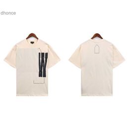 2024 Trend Designer Summer Fashion Trends International Casual Letter Print Loose Fit Korean Version Mens Pure Cotton Tshirt Versatile Simple Atmospheric and Nic