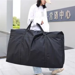 Duffel Bags Foldable Quilt Storage Bag Large Capacity Handheld Luggage Portable Travel Clothes Organizer Zipper Unisex Tote