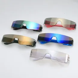 Sunglasses Borderless Joined Body Women's Brand Designer Sports Sun Glasses Men's Outdoor Cycling Eyewear UV400 Gafas De Sol