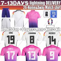 24 Germany HUMMELS GNABRY Soccer Jerseys European Cup kit KROOS WERNER DRAXLER REUS MULLER GOTZE Football Shirts deutschland Kids Fans Kits Player Version Home away