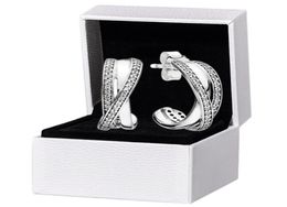 Sparkling Hook Stud Earring for P 925 Sterling Silver Wedding Party Jewellery For Women Girlfriend Gift CZ Diamond designer Ea6503813
