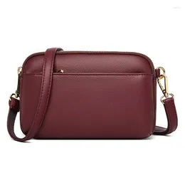 Shoulder Bags Crossbody For Women Leather Soft Bag And Purse Vintage Handbag Sac Ladies Messenger Clutch