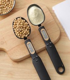 500g01g Capacity Coffee Tea Digital Electronic Scale Kitchen Measuring Spoon Weighing Device LCD Display Cooking with box4325416