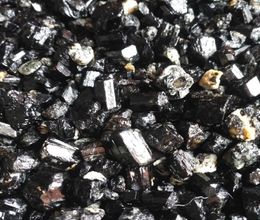 Whole 100g Natural Black Tourmaline Rough Mineral Quartz Crystal Gravel Tumbled Stone Reiki Healing for degaussing2554796