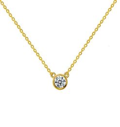 SAL 14K Gold Round Brilliant Cut HTHP Lab Crown Diamond Nemand Collana per Prent302B24695609051