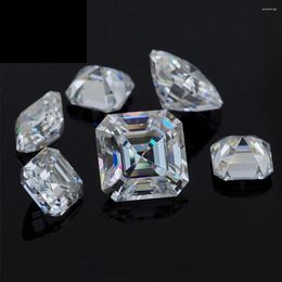 Loose Diamonds Square 8 8mm High Grade Moissanite Diamon Excellent Octagon Cut Good Fire White Colour Stone For Jewellery 2pcs A Lot