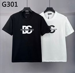 DSQ PHANTOM TURTLE Mens Designer T shirt Italian Milan Fashion Inkjet Print Tshirts Summer Black White T-shirt Male Hip Hop Streetwear 100% Cotton Tops 11071