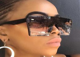 Unisex Celebrity Fashion Flat Top Sunglasses Women 2020 Brand Designer Sun Glasses Men Black Square Sunglass Women Shade1463066