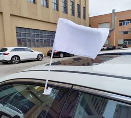 Sublimation Car Flag Blanks Banner Flags White Color Heat Press Fabirc Graden Flags 1187 inch1343099