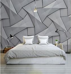 Modern 4D Wall Paper for Walls Cement Silk Cloth Wallpapers Stereoscopic Grey Mural Bedroom Living Room Decorative Wallpapers7260912