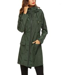 Women039s Long Raincoat Waterproof Windproof Hood Ladies Thin Rain Coat Ponchos Jackets Female Chubasqueros Mujer Capa De Chuva6454810