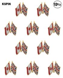 Canada UK Flag Lapel Pin Flag badge Brooch Pins Badges 10Pcs a Lot5861242