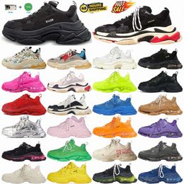 designer sneakers shoes trainers mens womens triple s shoe sneaker men platform clear sole black white red grey silver pink patent blue5KEe#