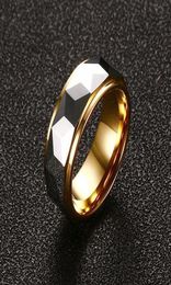 Tungsten Carbide MultiFaceted Prism Ring for Men Wedding Band 8MM Comfort Fit Sizes4014711