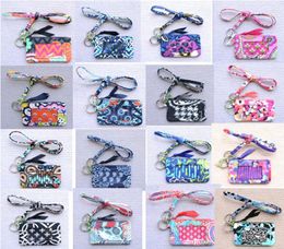 Zip ID Case with Lanyard ID Card Holder Credit Card Bus Card Case3181579