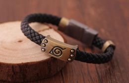 Anime Naruto Knit Bracelet Cosplay Costumes Accessories Props Black Punk Fashion Bracelets5970939