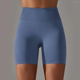 Women's Shorts Yoga High Waist Tummy Control Stripe Fitness Scrunch Leggings Gym Squat Proof Seamless Workout