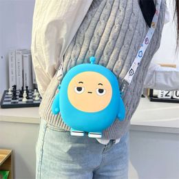 Cartoon Egg Silicone New Versatile Handheld Cute Girl Phone Bag Children's Skew Straddle Zero Wallet 80% factory wholesale