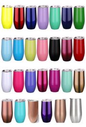 12oz Stainless steel Tumbler Cups Colorful Wine Glasses Egg Cup Water Bottle 2 layer Vacuum Insulated Beer Champagne Coffee Mugs 09166748