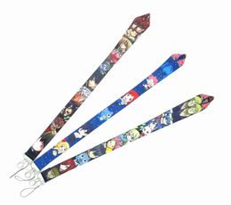 Japanese Anime Neck Straps lanyard Car Keychain Bags ID Card Pass Gym Mobile Phone Key Ring Badge Holder Jewelry7773658