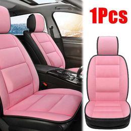 Car Seat Covers 1PC Car Seat Cover Auto Universal Seat Cushion Seat Protector Pink Anti-slip Prevent Scratch Scuff Dirty Car Accessories T240509