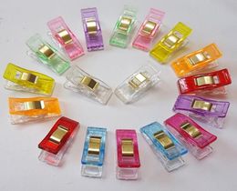 10 colors Plastic Clips Holder for DIY Patchwork Fabric Quilting Craft Sewing Knitting KD19118660