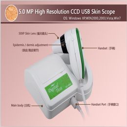 50 MP LED illuminator High Resolution CCD USB Skin Hair Digital Test Scanner Diagnosis Analyzer Detector7402420