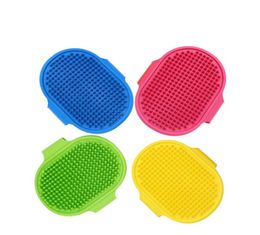 Dog Bath Brush Comb Silicone Pet SPA Shampoo Massage Brush Shower Hair Removal Comb For Pet Cleaning Grooming Tool EWA26344995355