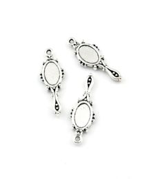 150Pcslot Antique silver Alloy devil mirror Charms Pendants For Jewelry Making Bracelet Necklace DIY Accessories 10x27mm A5885115075