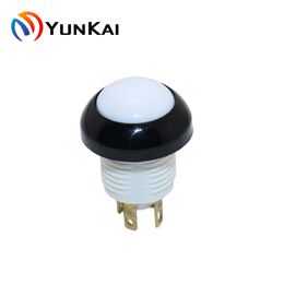 10PCS wholesale White Flush Dome Button Momentary Long Life IP67 Watertight Industrial Push Button Switch