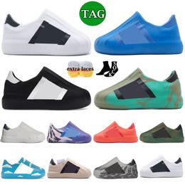 adiFOM Superstar White Black Blue The Simpsons Clouds Clear Granite Olive Strata Green Orange Women and men Casual Shoes