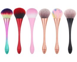 Soft Dust Cleaner Makeup Brush Small Waist Design Cleaning Brush Acrylic UV Gel Powder Removal Manicure Tools3743390