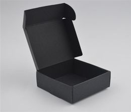 50pcs Black Craft Kraft Paper Box black Packaging Wedding Party Small Gift Candy Jewellery Package es For Handmade Soap box 2108051645329