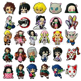 27colors japanese girls boys Anime charms wholesale childhood memories game funny gift cartoon charms shoe accessories pvc decoration buckle soft rubber clog