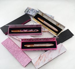 Custom Label Liquid Eyeliner Pen Box Empty Magnetic Box for Eye Liner Rectangle Marble Packaging Box8743328