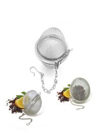 New Tea Infuser Stainless Steel Locking Tea Pot Infuser Reusable Sphere Mesh Tea Strainers Kitchen Drinking Accessories Ball with 6300045