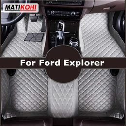 Floor Mats Carpets MATIKOHI Custom Car Floor Mats For Ford Explorer Auto Carpets Foot Coche Accessorie T240509