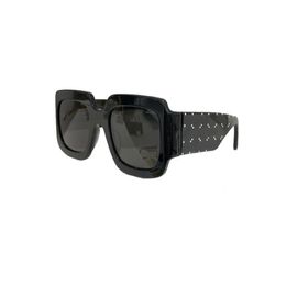 Square Oversize Sunglasses Shiny BlackDark Grey Lenses 0981 Fashion Large Sunglasses for Women Men UV Sun Shades with Box9632833