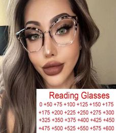 Sunglasses Fashion Clear Leopard Presbyopia Eyeglasses Cat Eye Glasses Frames Anti Blue Light Computer Reading Diopters 0 601595298
