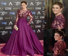 Zuhair Murad Burgundy Long Evening Dresses Beads Sheer Neck Long Sleeves Illusion Bodice Sequins Runaway Red Carpet Formal Prom Pa6635504