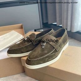 LP shoes loro piano shoe pianna Gentleman Mens Loro Famous Sneakers Shoes Charms Walk Loafers Low Top Suede Cow Leather LP Oxfords Flat Slip On Comfort Rubber Sole Mocc