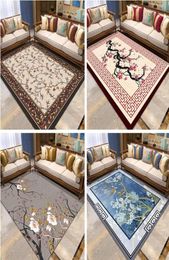 Carpets Home Chinese Nordic Flower Carpet Living Room Bedroom Sofa Full Shop Floor Mat Custom Bedside Coffee Table Blanket5294351
