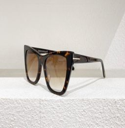 Sunglasses Cat Eye 846 Havana Brown Shaded Women Fashion Shades Sun Glasses UV Lens With BoxSunglasses1409137