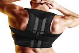 Back Support Adjustable Adult Corset Posture Corrector Therapy Shoulder Lumbar Brace Spine Belt Correction For Men Women3860801