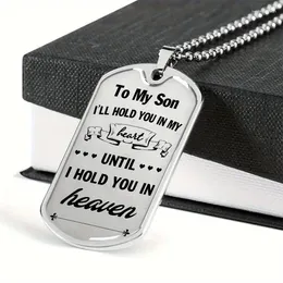 Pendant Necklaces Stainless Steel Dog Tag Necklace Memorial Gift