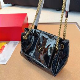 10A Fashion Metal Envelope Evening Retro Quilted Crossbody Shoulder Patent Leather Chain Flap Bag Bags Diamond Underarm Design Xetxs