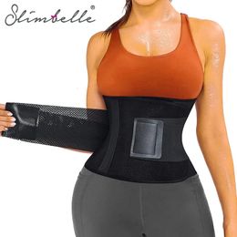 Waist Trainer for Women Trimmer Back Support Belt Sweat Wrap Weight Loss Fitness Gym Sport Sauna Workout Body Shaper 240428