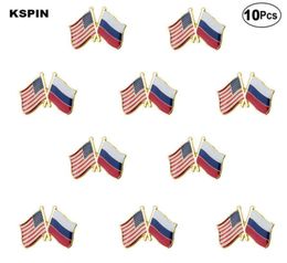 USA Russia Friendship Brooches Lapel Pin Flag badge Brooch Pins Badges XY028949651860