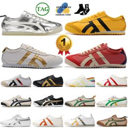 Top Tiger mexico 66 sneakers outdoor casual shoes chaussure Mens Womens Red Blue Silver Off Black Yellow Mexico 66 Tigers Shoes Platform Loafers Chaussures Slide