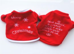 Christmas Pet Dog Clothes Shirt Dog Pajamas Puppy Outfits for Dog Costume Halloween Yorkshire Chihuahua Clothes 10pcsLot1308449